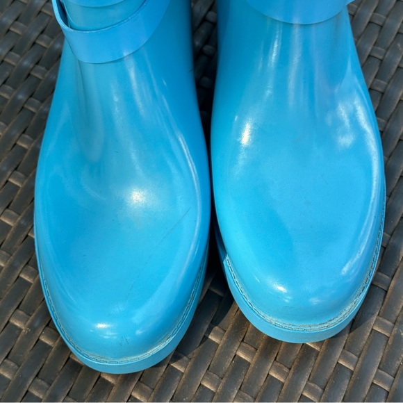 Coach Lori Blue Tall Rain Rubber Boots, Size 9, Women's - Picture 3 of 12